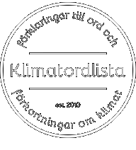 Klimatordlista